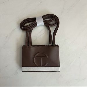 Small Chocolate Telfar Shopping Bag